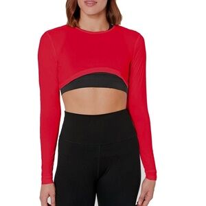 Jamie Sadock Crop Top Solar Protection Sunsense 35 SPF Lightweight Sleeves Arms